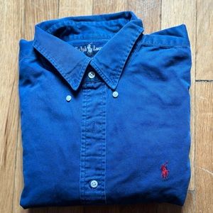 Polo Ralph Lauren Blue Long Sleeve Button Down Shitt